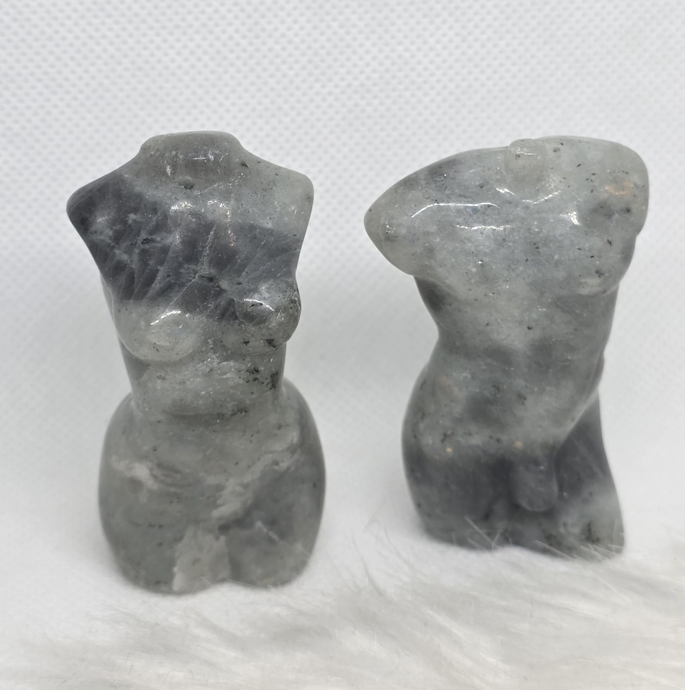 ✨ Labradorite Goddess & Masculine Torso Body Crystal Carvings ✨